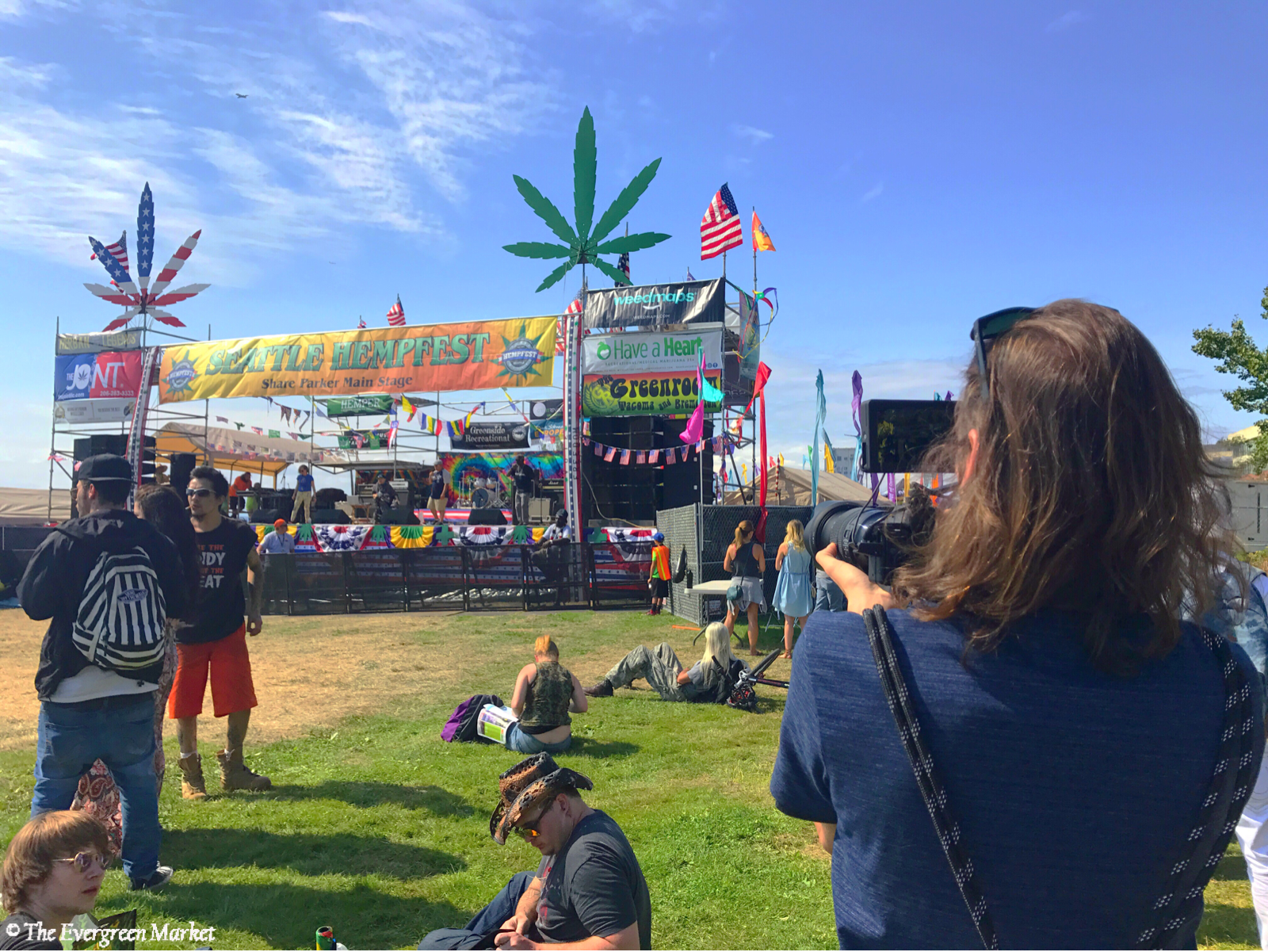 Seattle Hempfest attendees have fun