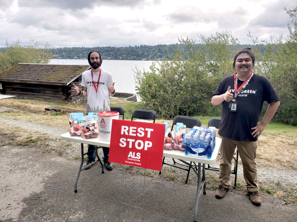 ALS Association walk to defeat allowed us to sponsor their water break.